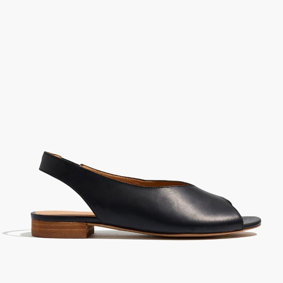 New MADEWELL Tavi Slingback Sandal Black Leather - Picture 2 of 7